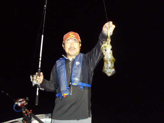 釣りましたね。しょっぱなから。