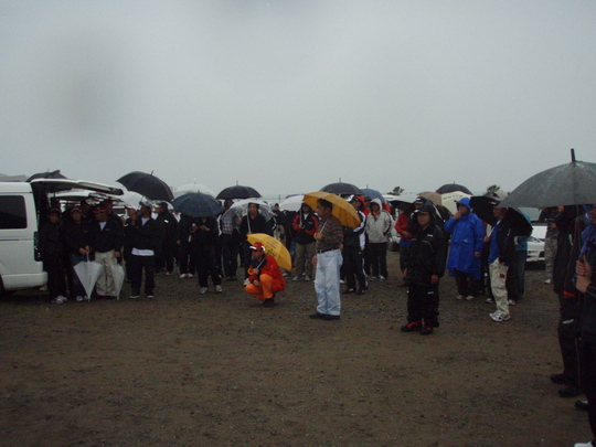 雨の中でしたが、大変盛り上がりました