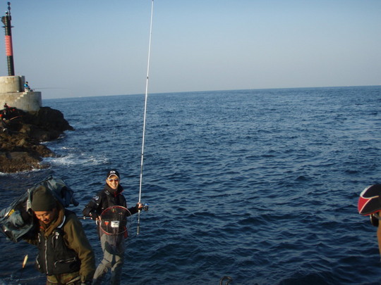 水道で釣っちまったな〜一平君