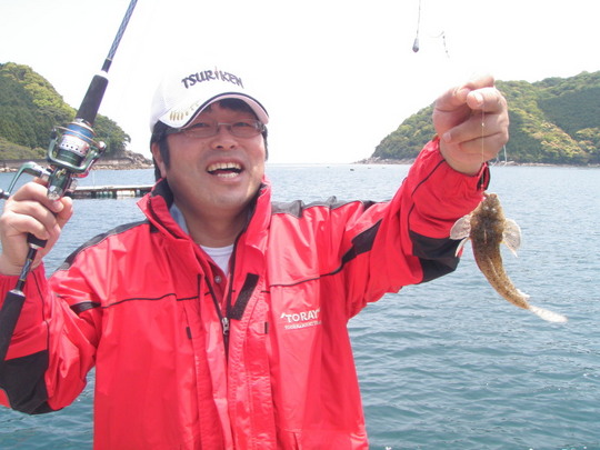 置き竿には、テンコチが。