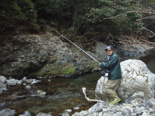 ここよさそうやね〜とほくそ笑んで近づいています。