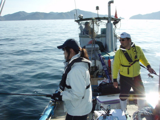 シャローのアオリイカ釣りに興じて