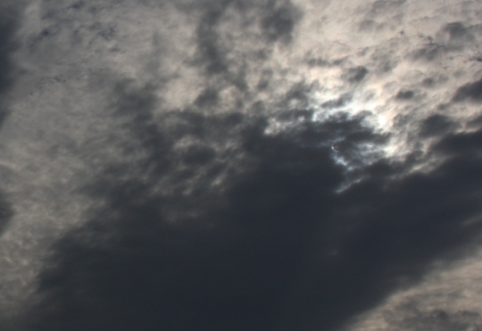 あいにくの曇り空です