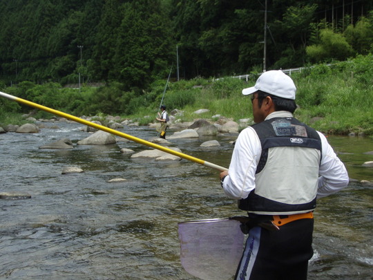 こちらの真剣さが鮎に伝わり恐れて出てこない。
