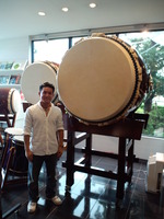 村下さんです。立派な太鼓ですね~