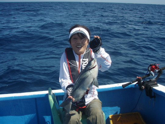 カミサンはこの手の釣りが一番好きなんです。