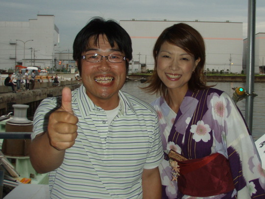 海新丸花火大会で朝宮さんと・・・