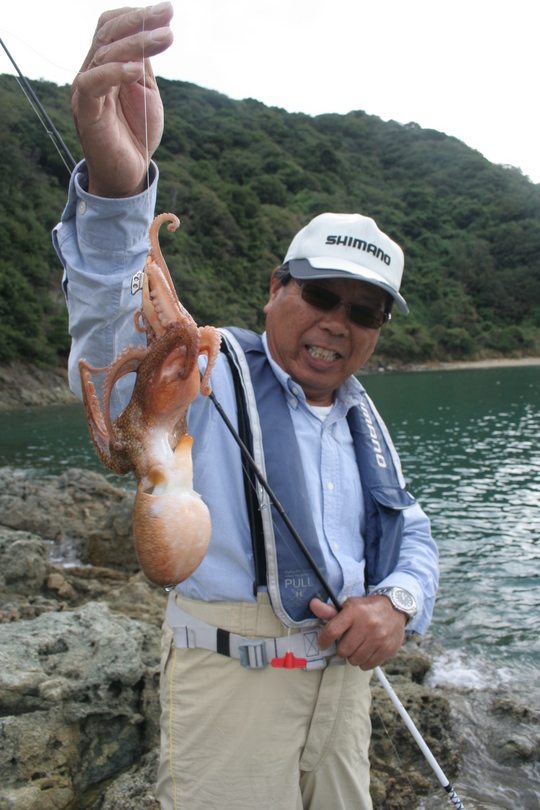 珍しくスナダコが乗ってきました