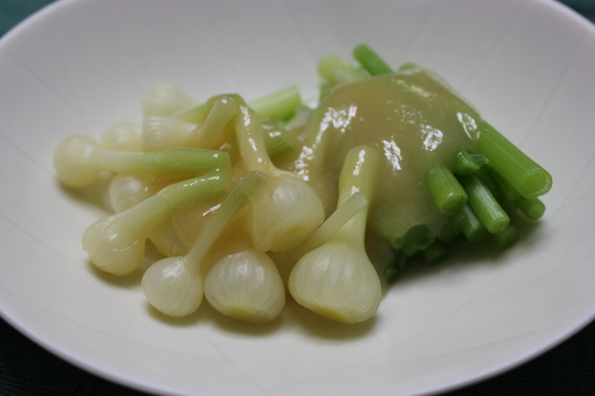 野蒜は酢味噌と相性がいいようです