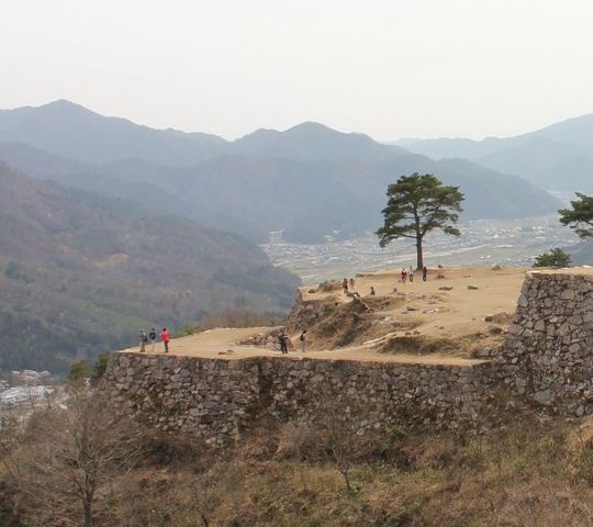 城跡から竹田の街並みが一望できます