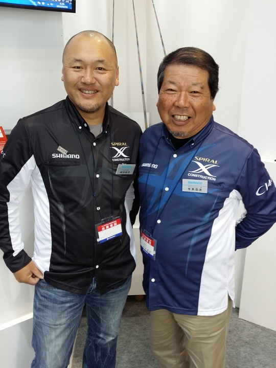 シマノのインストラクター飯田さんと2ショット